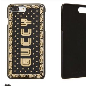 Gucci Guccy Logo Moon & Stars IPhone Case